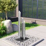  Vrtna fontana srebrna 48 x 34 x 88 cm od nehrđajućeg čelika | shoptok.hr