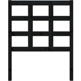  Uzglavlje za krevet crno 80 5 x 4 x 100 cm od masivne borovine | shoptok.hr