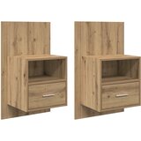  Noćni ormar 2 kom. Umjetnički hrast 50 x 32,5 x 80cm | shoptok.hr