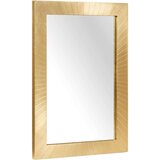vidaXL Zrcalo za kupaonicu Zidne Crna i zlatna 50 x 2.5 x 70 cm u
