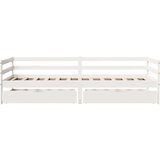 vidaXL dnevna postelja s predali 90x200 cm trdna borovina | Shoptok.si