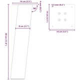  Noge stolića za kavu 4 kom antracit 30 cm čelik | shoptok.hr