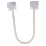 Luance twist geometrik drzac za zavese mdf l beli ( 250401 )