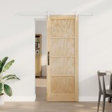vidaXL klizna vrata s hardverskim setom 73.5x198.5 cm od masivnog borovog drva Cijene