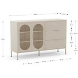 Marckeric Kremno bela komoda 140x90 cm Diora – | Shoptok.si