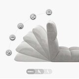 Podesivi podni naslonjač Svjetlosiva | shoptok.hr