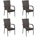  5-dijelni vrtni blagovaonski set smeđi | shoptok.hr