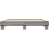  Okvir za krevet boja hrasta 200x200cm konstruirano drvo i metal | shoptok.hr