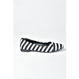 Fox Shoes Black and White Women's Flats | shoptok.hr