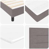 Box Spring krevet s madracem i LED svjetlom taupe 80 x 200 cm tkanina | shoptok.hr