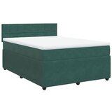 Maison Chic Box spring postelja - Vzmetna postelja z vzmetnico temno zelen 140x190 cm žamet SL24515, (21890615) | Shoptok.si