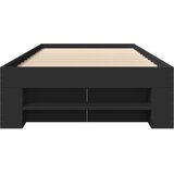  Okvir za krevet crni 90 x 190 cm od konstruiranog drva | shoptok.hr