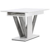 Venture Home Disa rastezljivi pravokutni blagovaonski stol 120 × 80 cm, bijeli | shoptok.hr