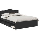  Krevetna konstrukcija Crna 160 x 200 cm Čvrsto borovo drvo | shoptok.hr