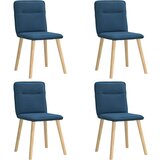  Jedilni stoli 4 kosi modro blago, (21822326) | Shoptok.si