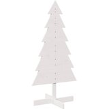  Drveno ukrasno božićno drvce bijelo 120 cm od masivne borovine | Eponuda.com