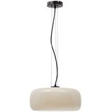 Kave Home Sivo-bež LED viseča svetilka s steklenim senčilom ø 38 cm Reig – | Shoptok.si