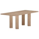 Venture Home Lillehammer pravokutni blagovaonski stol 200 × 90 cm, prirodna boja drva | shoptok.hr