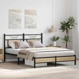  Posteljni okvir brez vzmetnice hrast 137x190 cm inženirski les, (21828980) | Shoptok.si