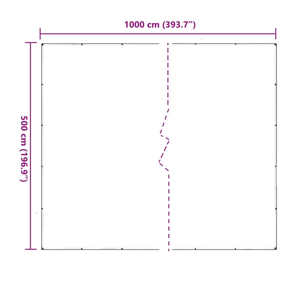 CERADA s rupama *Transparent*an 5 x 10 m Polietilen - 5 x 10 m | shoptok.hr