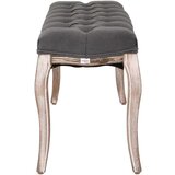  Klop iz platna in trdnega lesa 110x38x48 cm temno siva, (20707800) | Shoptok.si