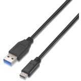AISENS Kabel USB 3.1 GEN2 10GBPS 3A TIPO USB-C M-A M Negro 1,0M, (21091221) | Shoptok.si