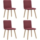 Maison Chic Jedilni stoli - Vzorci stoli 4 kosi vinsko rdeče blago A1050, (22031738) | Shoptok.si