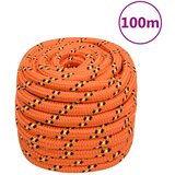 vidaXL Brodski konop narančasti 20 mm 100 m od polipropilena | shoptok.hr