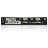 2-Port USB DVI Dual-View KVM Switch with Audio & USB 2.0 Hub (KVM cables included)