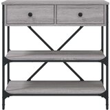  Konzolni stol siva boja hrasta 75x34 5x75 cm konstruirano drvo | shoptok.hr