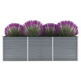  Sadilica od pocinčanog čelika 240 x 80 x 77 cm siva | shoptok.hr