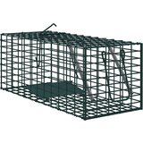 vidaXL Zamka za živali Zelena 31 x 13 x 12cm Jeklo | Shoptok.si