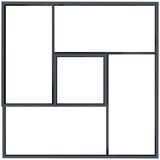  Vrtna saksija Antracit 100 x 100 x 50 cm Čelična vrata | shoptok.hr