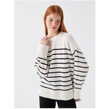 LC Waikiki Crew Neck Striped Long Sleeve Women&#039;s Knitwear Sweater | Shoptok.si