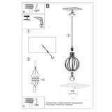  Obesna svetilka ARANCIA iz naravnega lesa, (21348229) | Shoptok.si