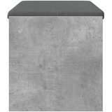  Haldna klop z blazino Betonsko siva 83 x 38 x 40 cm, (5000155674) | Shoptok.si