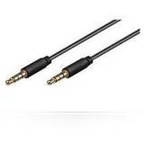 Kabel minijack 1m 3.5mm (4-pin, stereo), (21221215)