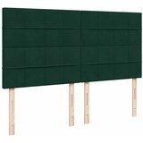  Krevet s oprugama i madracem tamnozeleni 200x200 cm baršunasti | shoptok.hr