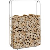  Stalak za drva za ogrjev 100x25x150 cm Pocinčani čelik | shoptok.hr