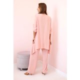 Kesi Włoski Set of blouse + pants with pendant dark powder pink | Shoptok.si