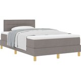 Box Spring Krevet s Madracem Taupe 120x200 cm Tkanina | shoptok.hr