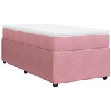 Box spring krevet s madracem ružičasti 90x190 cm baršunasti | shoptok.hr