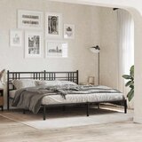  Metalno zamjensko uzglavlje crno 193 cm | shoptok.hr