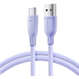 Joyroom Večbarvna serija USB-A - USB-C kabel 100 W za hiter prenos 1 m vijoličen, (21091163) | Shoptok.si