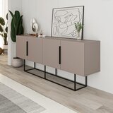 Marckeric Siva/bež nizka komoda 200x80 cm Titan – | Shoptok.si