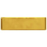 vidaXL umivaonik s otvorom za slavinu 48x37x13,5 cm keramički zlatni | shoptok.hr