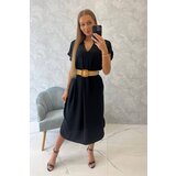 Kesi Dress with decorative belt black Cijene