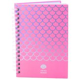  Holographic Scales Lined Notebook Pink A6 80 Sheets | shoptok.hr