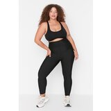 Trendyol Curve Black High Waist Stitch Detailed Knitted Sports Leggings Cijene