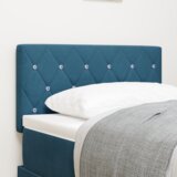  LED uzglavlje s kristalnim gumbima tamno plavo 80 cm baršun | shoptok.hr